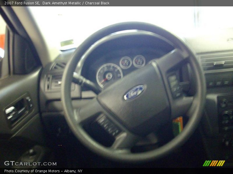 Dark Amethyst Metallic / Charcoal Black 2007 Ford Fusion SE