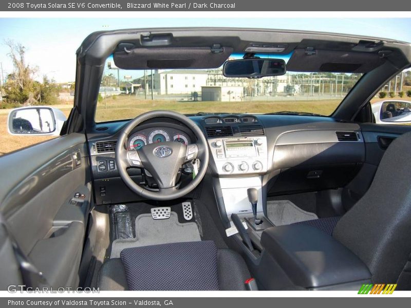 Blizzard White Pearl / Dark Charcoal 2008 Toyota Solara SE V6 Convertible
