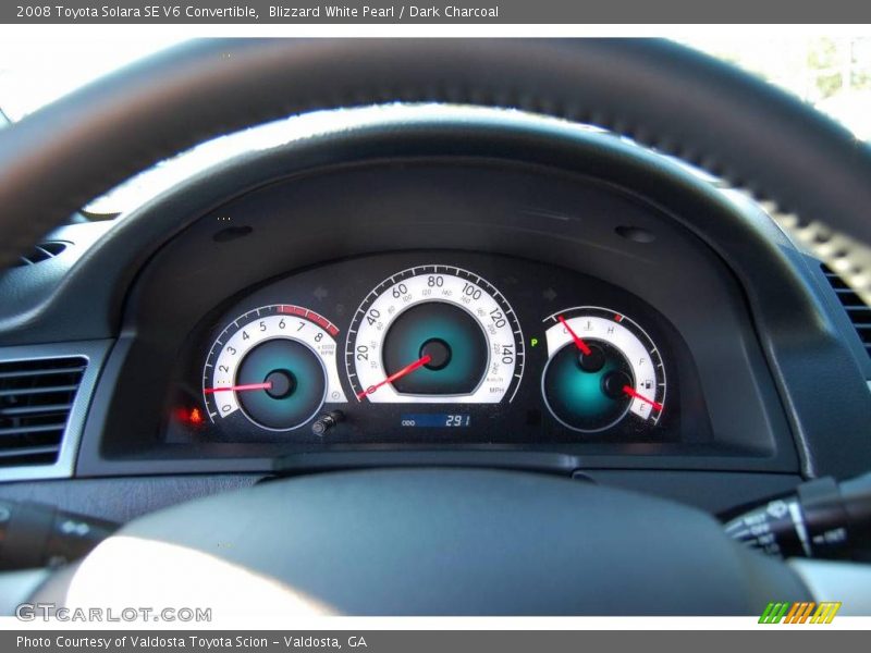 Blizzard White Pearl / Dark Charcoal 2008 Toyota Solara SE V6 Convertible