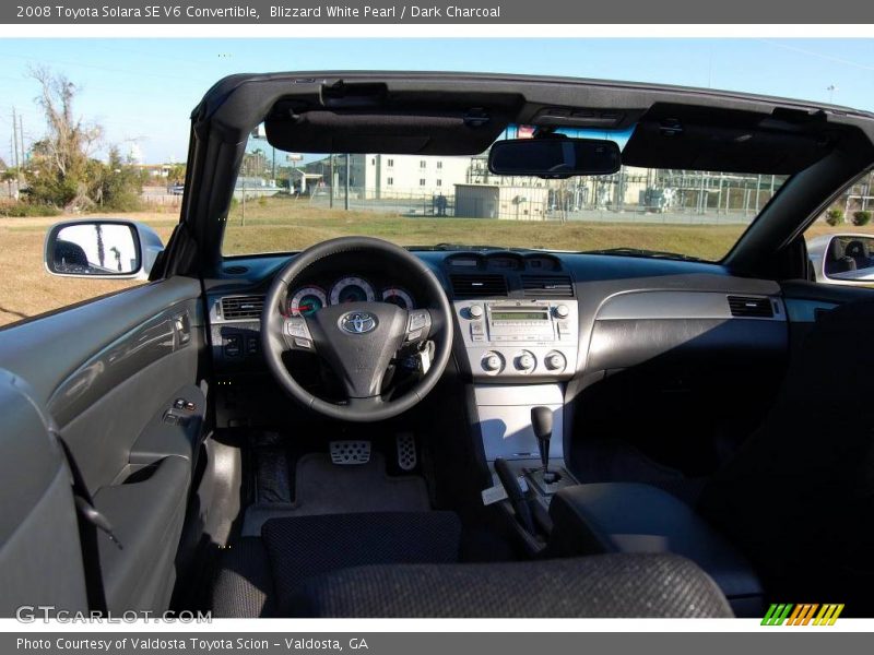 Blizzard White Pearl / Dark Charcoal 2008 Toyota Solara SE V6 Convertible