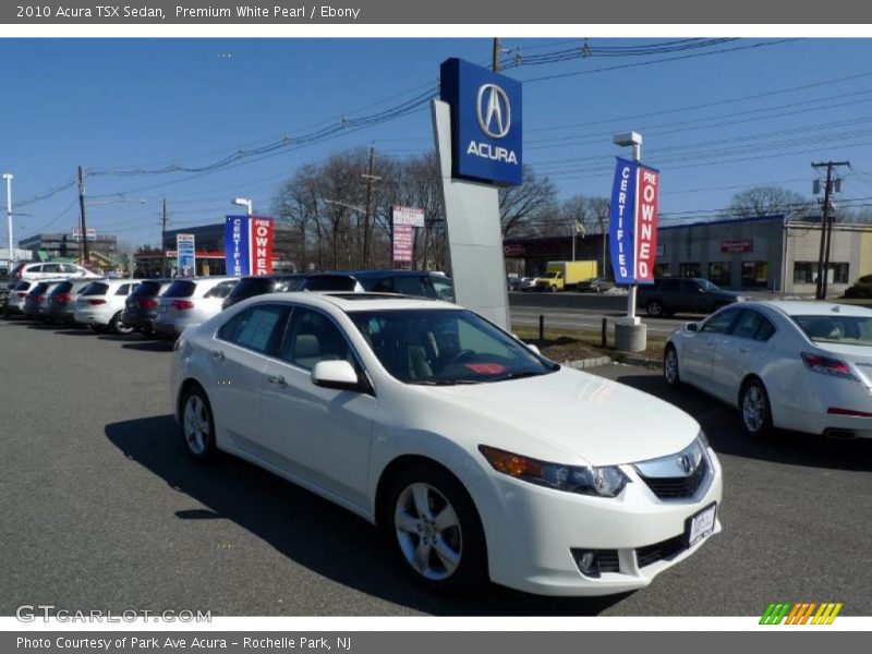 Premium White Pearl / Ebony 2010 Acura TSX Sedan
