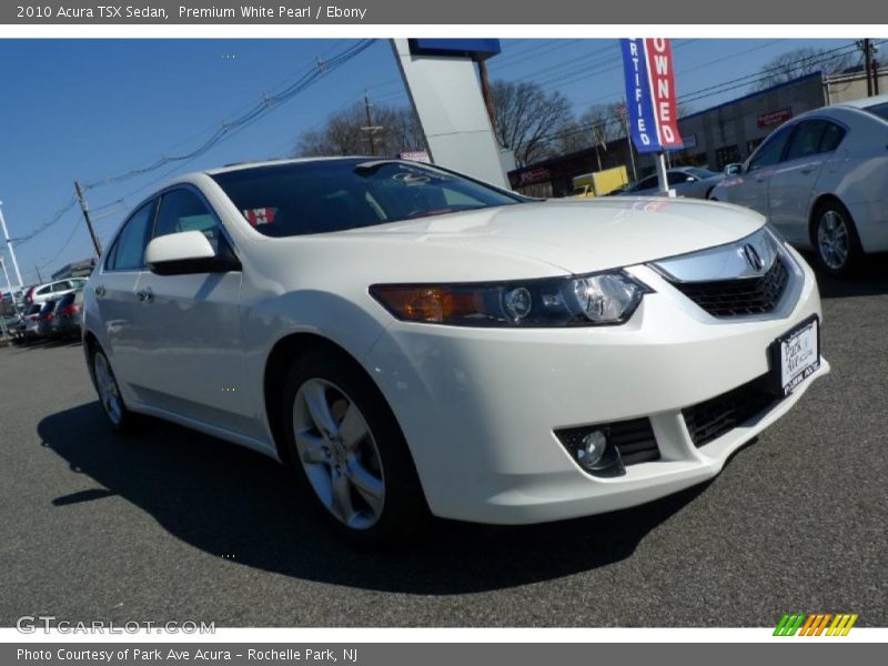Premium White Pearl / Ebony 2010 Acura TSX Sedan
