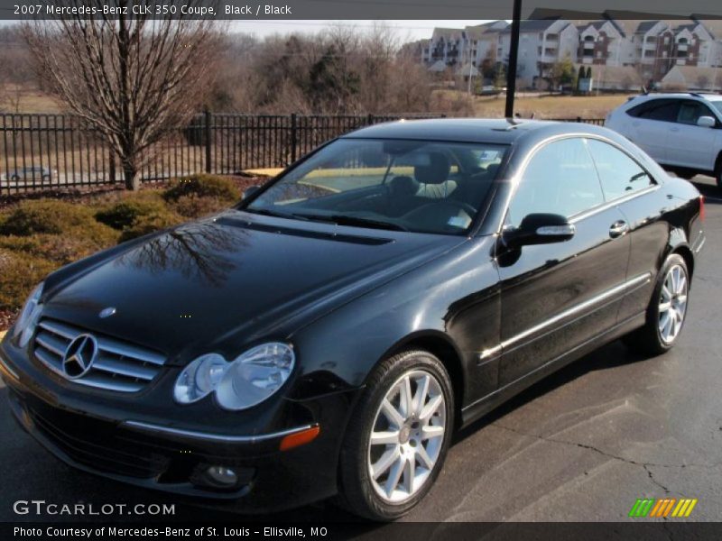 Black / Black 2007 Mercedes-Benz CLK 350 Coupe