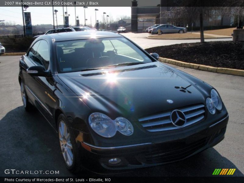 Black / Black 2007 Mercedes-Benz CLK 350 Coupe