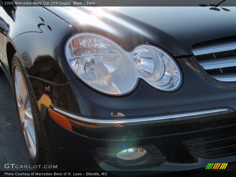 Black / Black 2007 Mercedes-Benz CLK 350 Coupe