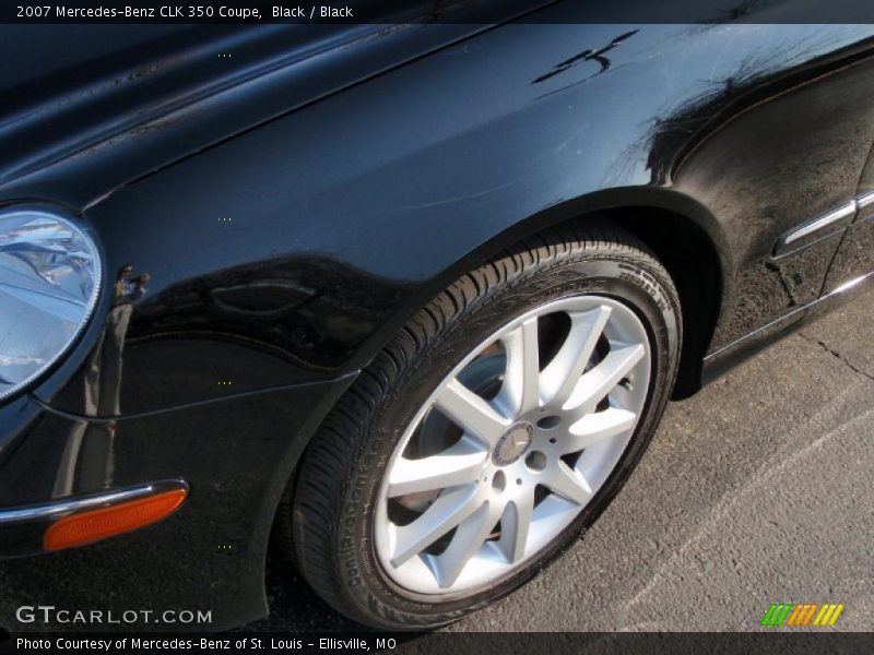 Black / Black 2007 Mercedes-Benz CLK 350 Coupe
