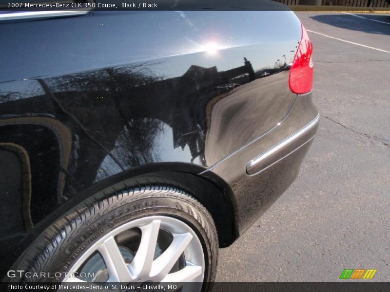 Black / Black 2007 Mercedes-Benz CLK 350 Coupe