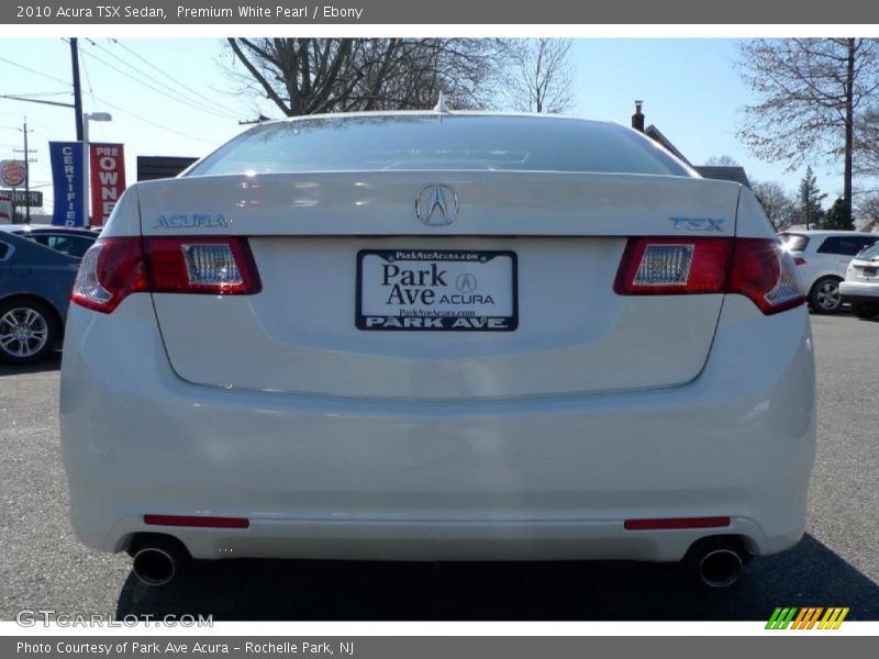 Premium White Pearl / Ebony 2010 Acura TSX Sedan