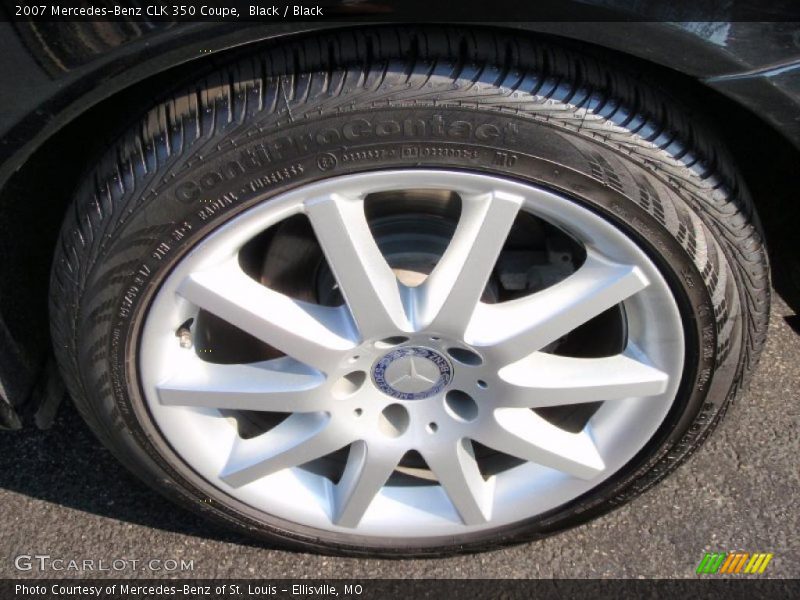 Black / Black 2007 Mercedes-Benz CLK 350 Coupe