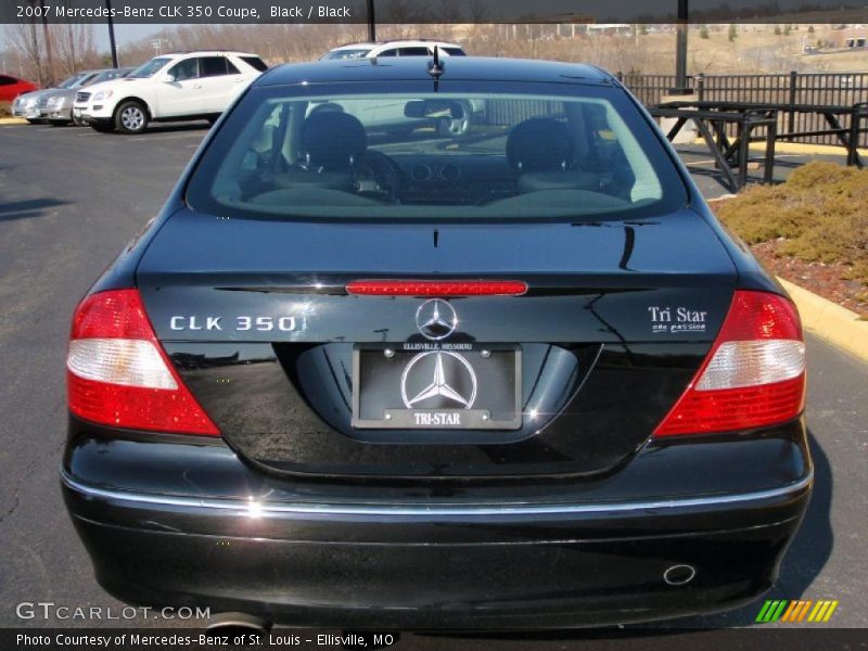 Black / Black 2007 Mercedes-Benz CLK 350 Coupe