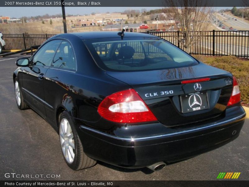 Black / Black 2007 Mercedes-Benz CLK 350 Coupe