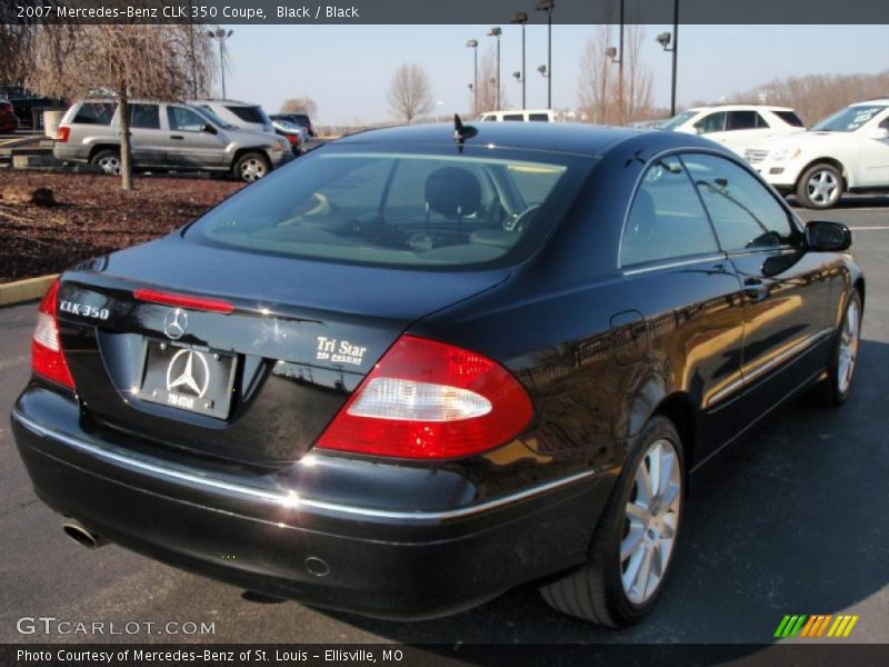 Black / Black 2007 Mercedes-Benz CLK 350 Coupe