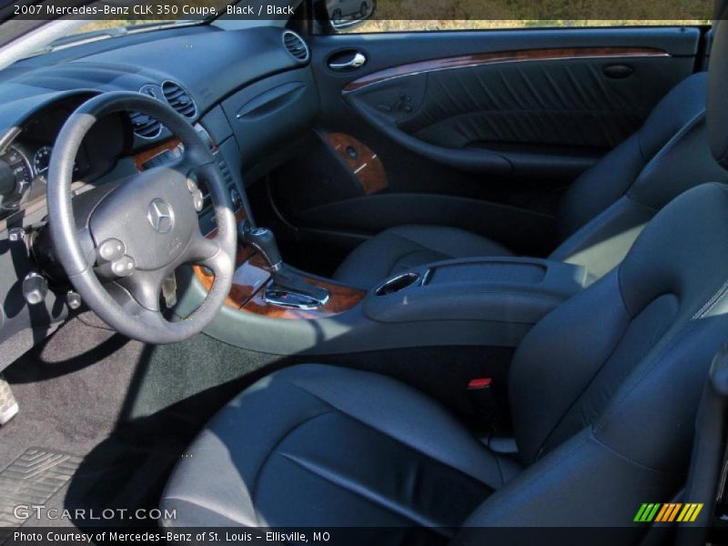 Black / Black 2007 Mercedes-Benz CLK 350 Coupe