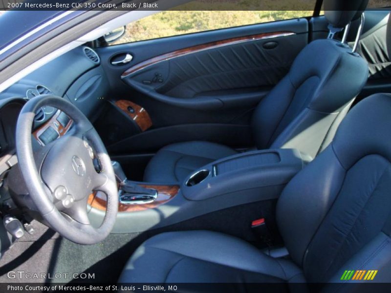 Black / Black 2007 Mercedes-Benz CLK 350 Coupe