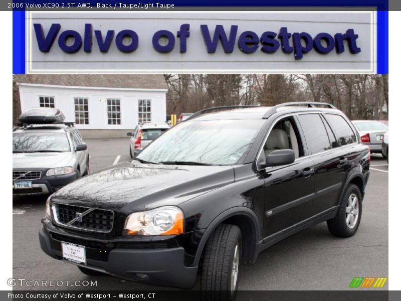 Black / Taupe/Light Taupe 2006 Volvo XC90 2.5T AWD
