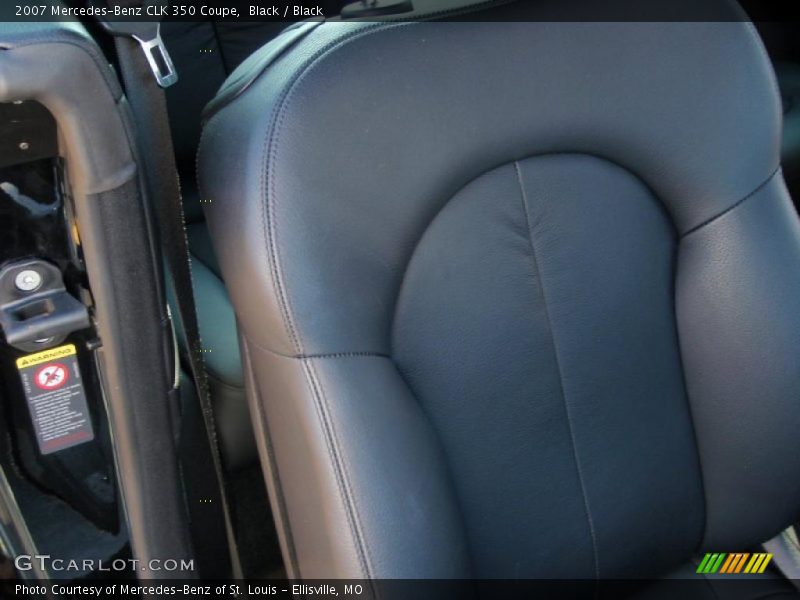 Black / Black 2007 Mercedes-Benz CLK 350 Coupe