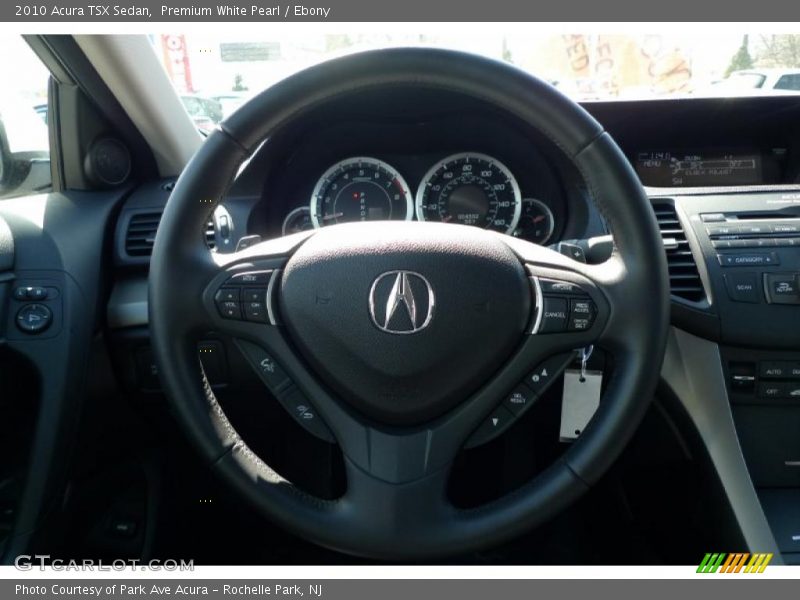 Premium White Pearl / Ebony 2010 Acura TSX Sedan