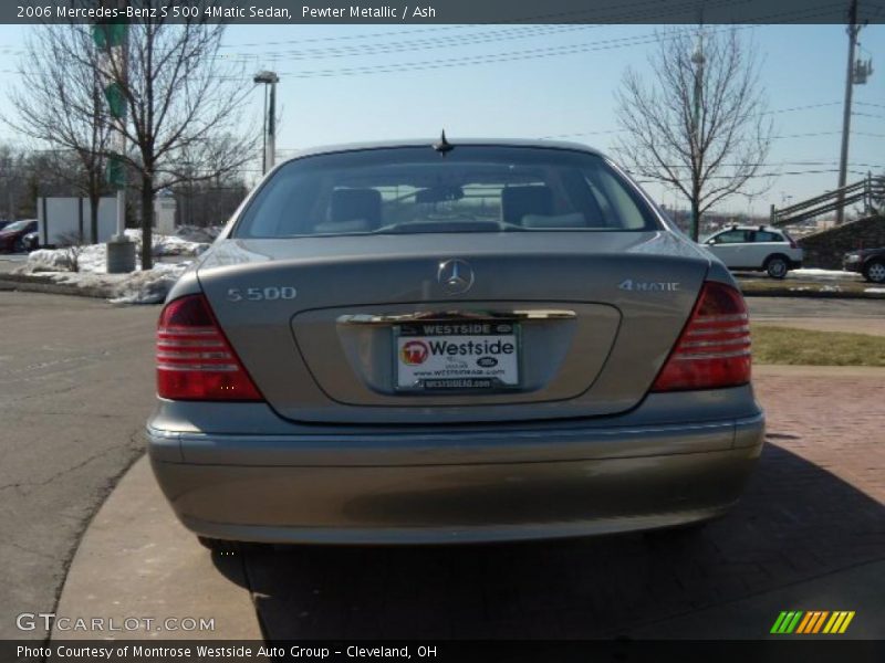 Pewter Metallic / Ash 2006 Mercedes-Benz S 500 4Matic Sedan