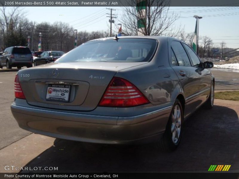 Pewter Metallic / Ash 2006 Mercedes-Benz S 500 4Matic Sedan