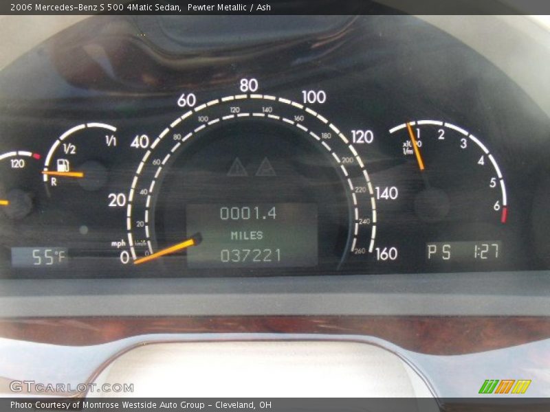 Pewter Metallic / Ash 2006 Mercedes-Benz S 500 4Matic Sedan