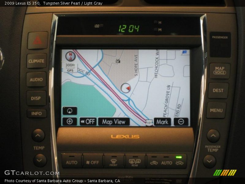 Tungsten Silver Pearl / Light Gray 2009 Lexus ES 350