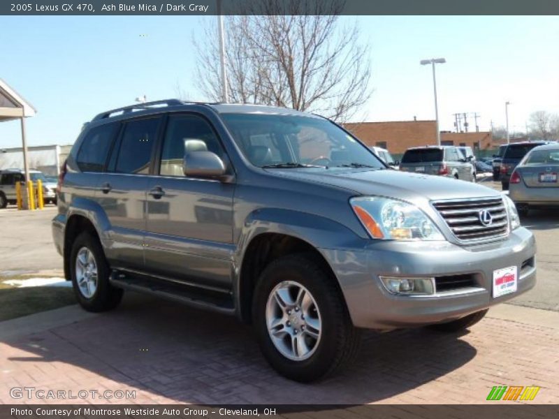 Ash Blue Mica / Dark Gray 2005 Lexus GX 470