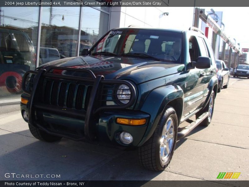 Timberline Green Pearl / Light Taupe/Dark Slate Gray 2004 Jeep Liberty Limited 4x4
