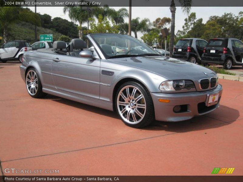 Silver Grey Metallic / Grey 2004 BMW M3 Convertible