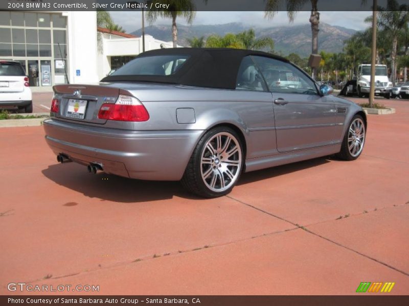 Silver Grey Metallic / Grey 2004 BMW M3 Convertible