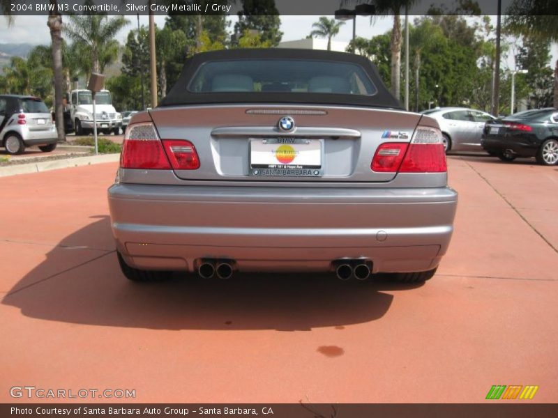 Silver Grey Metallic / Grey 2004 BMW M3 Convertible