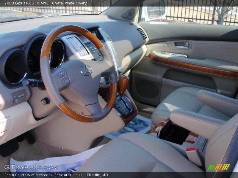 Crystal White / Ivory 2008 Lexus RX 350 AWD