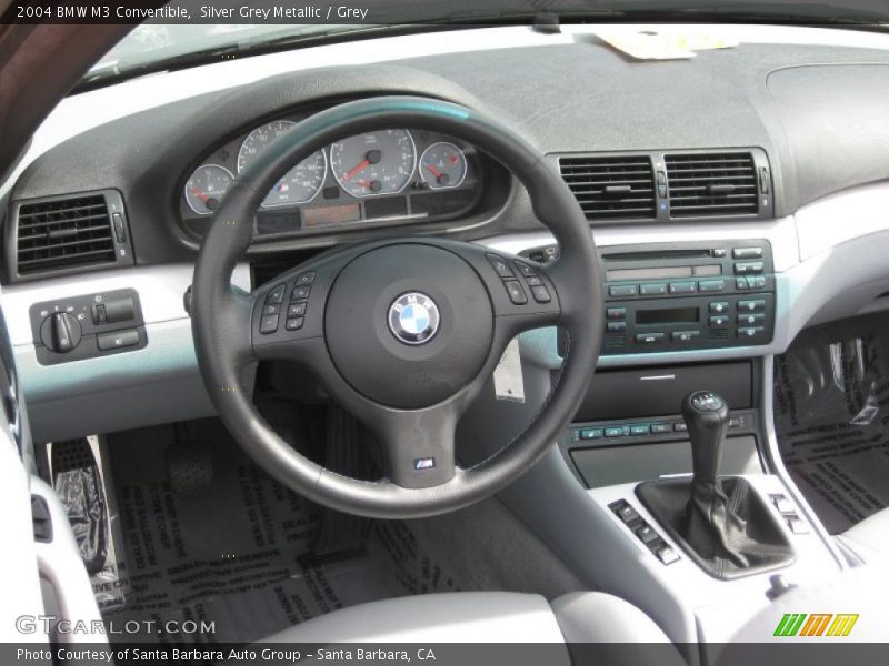 Silver Grey Metallic / Grey 2004 BMW M3 Convertible