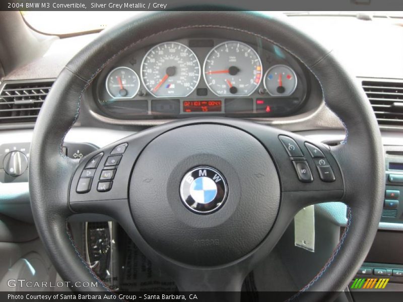 Silver Grey Metallic / Grey 2004 BMW M3 Convertible