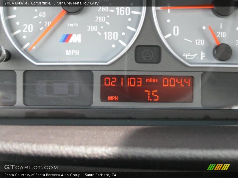 Silver Grey Metallic / Grey 2004 BMW M3 Convertible