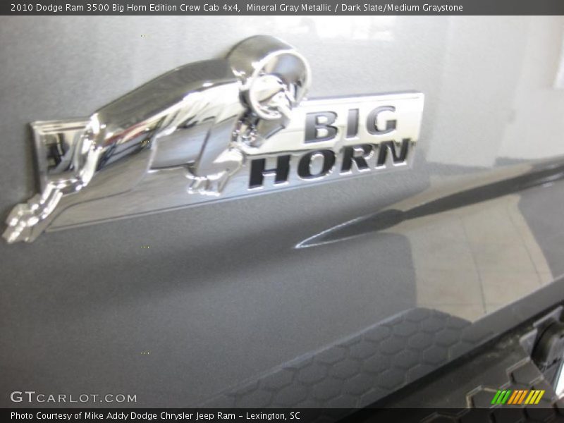 Mineral Gray Metallic / Dark Slate/Medium Graystone 2010 Dodge Ram 3500 Big Horn Edition Crew Cab 4x4