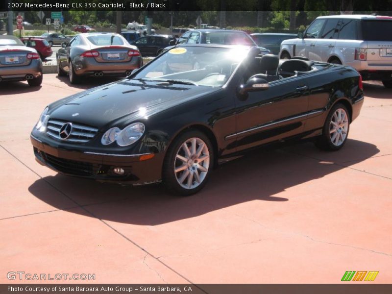 Black / Black 2007 Mercedes-Benz CLK 350 Cabriolet