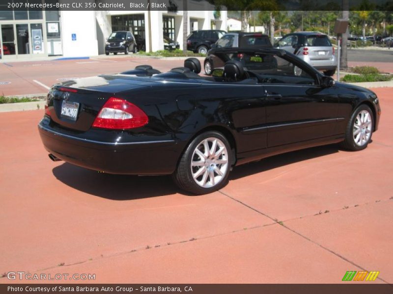 Black / Black 2007 Mercedes-Benz CLK 350 Cabriolet