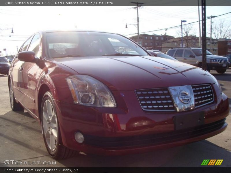 Red Opulence Metallic / Cafe Latte 2006 Nissan Maxima 3.5 SE