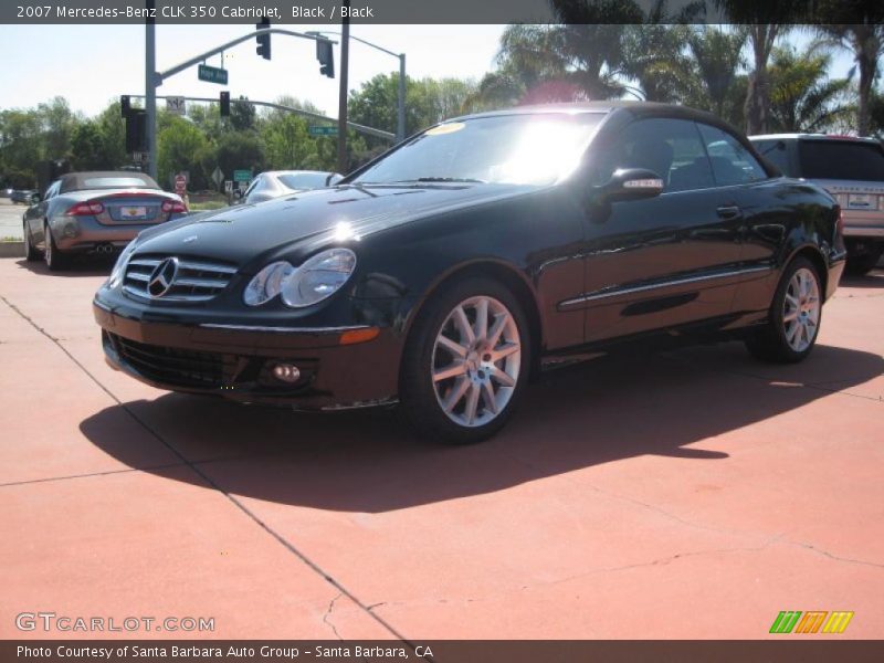 Black / Black 2007 Mercedes-Benz CLK 350 Cabriolet