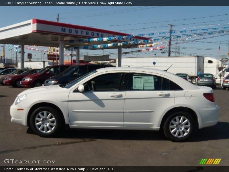 Stone White / Dark Slate Gray/Light Slate Gray 2007 Chrysler Sebring Sedan