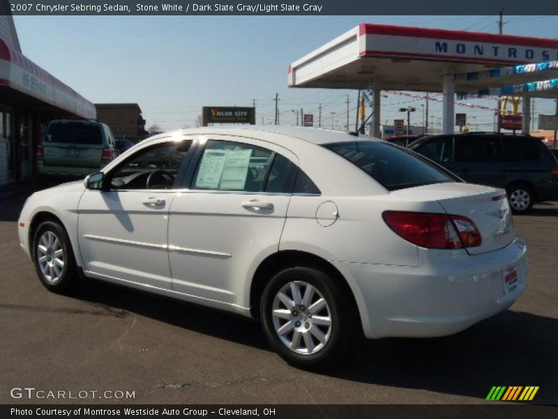 Stone White / Dark Slate Gray/Light Slate Gray 2007 Chrysler Sebring Sedan