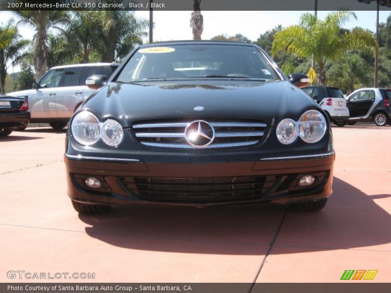 Black / Black 2007 Mercedes-Benz CLK 350 Cabriolet
