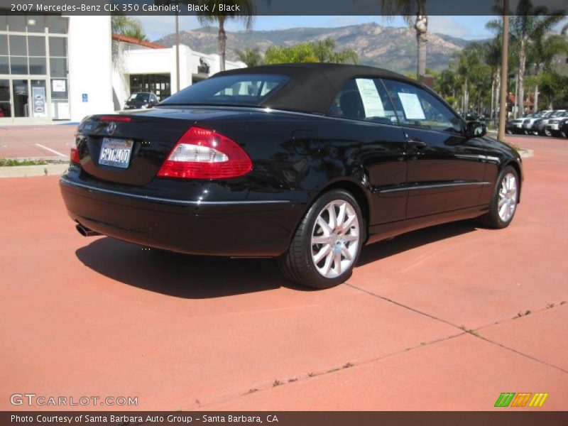 Black / Black 2007 Mercedes-Benz CLK 350 Cabriolet