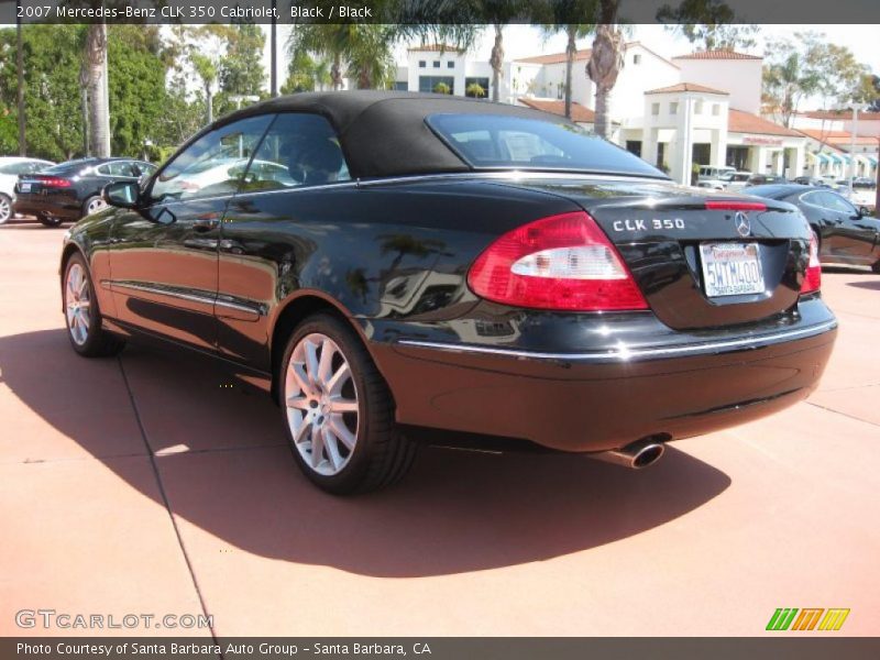 Black / Black 2007 Mercedes-Benz CLK 350 Cabriolet