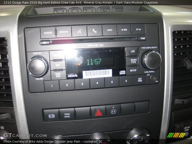 Mineral Gray Metallic / Dark Slate/Medium Graystone 2010 Dodge Ram 3500 Big Horn Edition Crew Cab 4x4