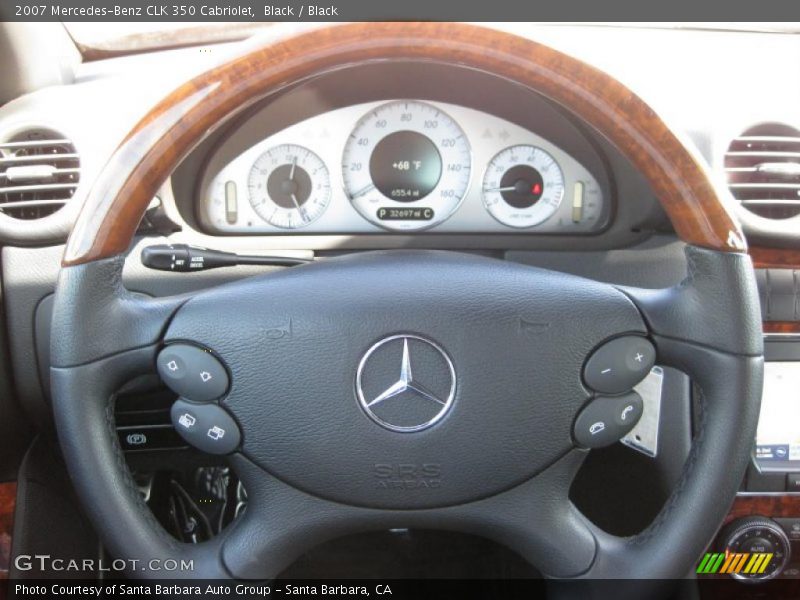 Black / Black 2007 Mercedes-Benz CLK 350 Cabriolet