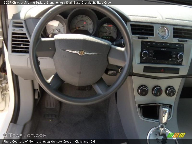 Stone White / Dark Slate Gray/Light Slate Gray 2007 Chrysler Sebring Sedan