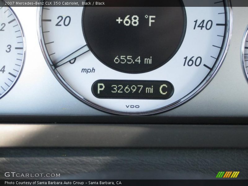 Black / Black 2007 Mercedes-Benz CLK 350 Cabriolet