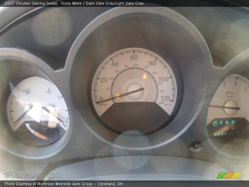 Stone White / Dark Slate Gray/Light Slate Gray 2007 Chrysler Sebring Sedan
