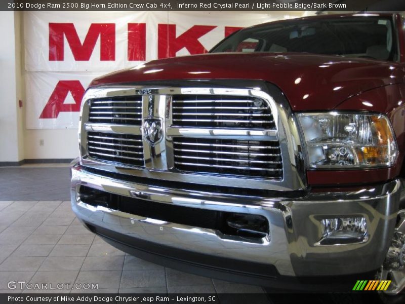 Inferno Red Crystal Pearl / Light Pebble Beige/Bark Brown 2010 Dodge Ram 2500 Big Horn Edition Crew Cab 4x4